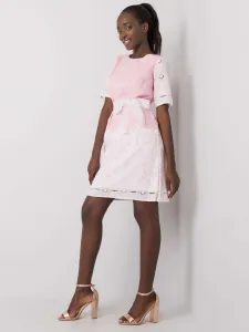 Dress-LK-SK-506836-1.74P-White-Pink