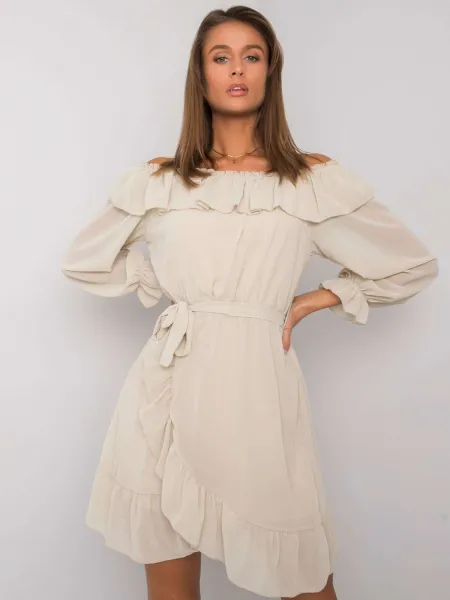 Dress-TW-SK-BI-1203.72P-light beige