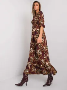 Dress-DHJ-SK-13965.71P-burgundy
