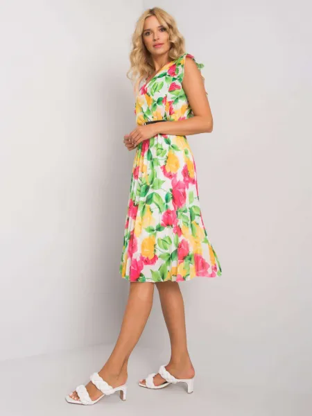 Dress-DHJ-SK-13198-1.75-white-pink