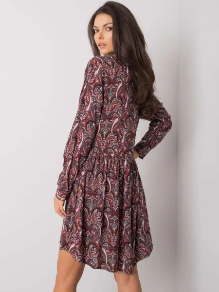 Dress-D73771M30227-dark brown