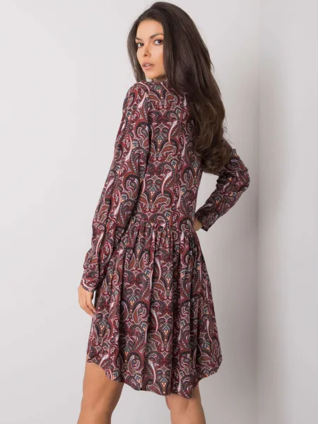 Dress-D73771M30227-dark brown
