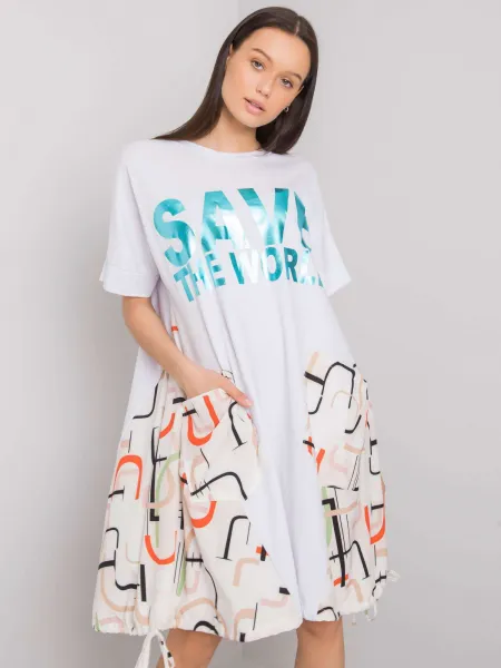 Dress-DHJ-SK-13117.41P-white-beige