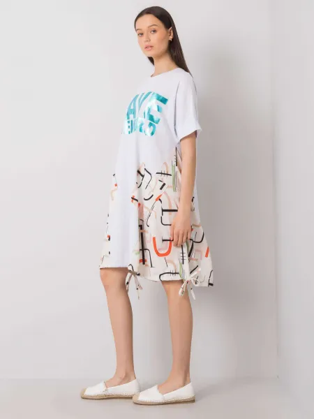 Dress-DHJ-SK-13117.41P-white-beige