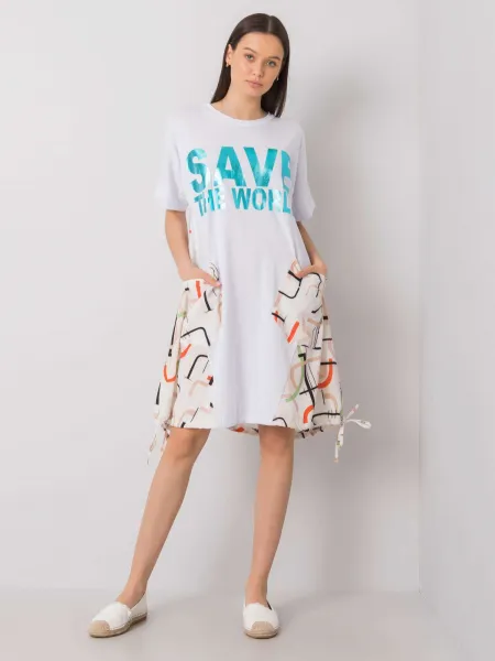 Dress-DHJ-SK-13117.41P-white-beige