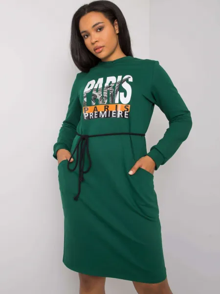 Dress-LK-SK-508299.30-dark green