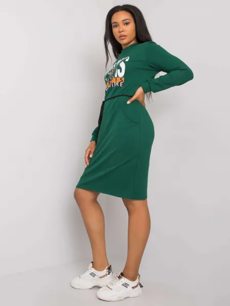 Dress-LK-SK-508299.30-dark green