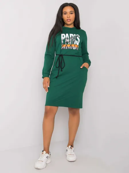Dress-LK-SK-508299.30-dark green