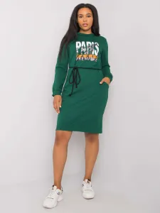 Dress-LK-SK-508299.30-dark green