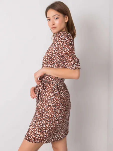 Dress-LK-SK-508079.47P-brown