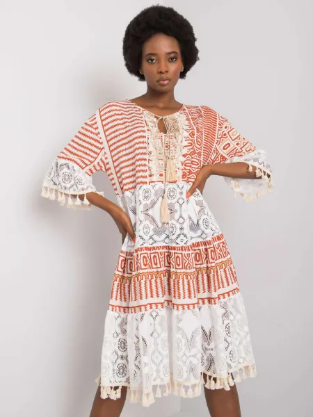 Dress-DHJ-SK-13567.41P-dark orange