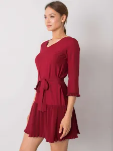 Dress-LK-SK-507733.80P-burgundy
