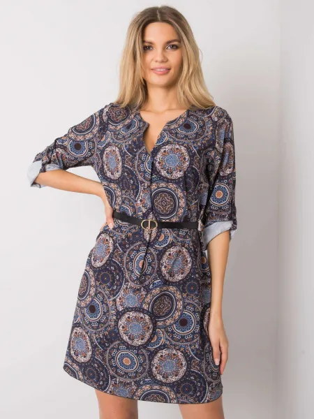Dress-DHJ-SK-12336B.74P-navy blue