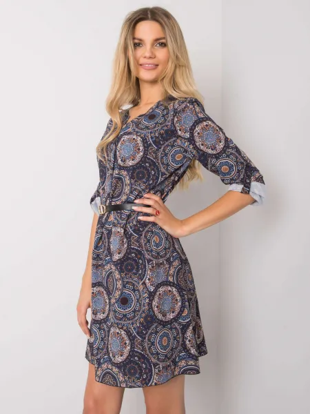 Dress-DHJ-SK-12336B.74P-navy blue
