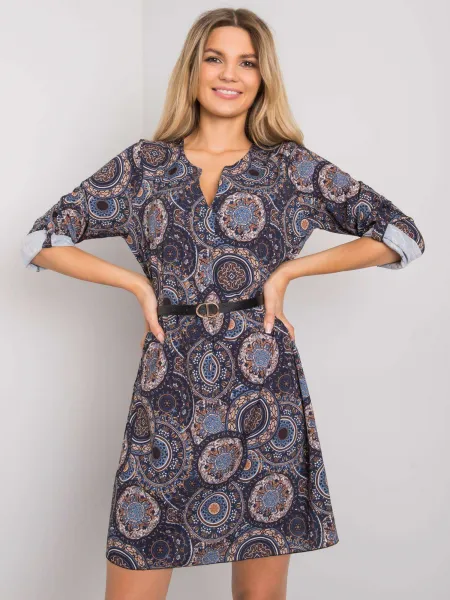 Dress-DHJ-SK-12336B.74P-navy blue