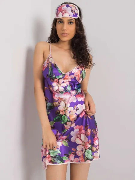 Nightgown-BR-KN-1036-dark purple
