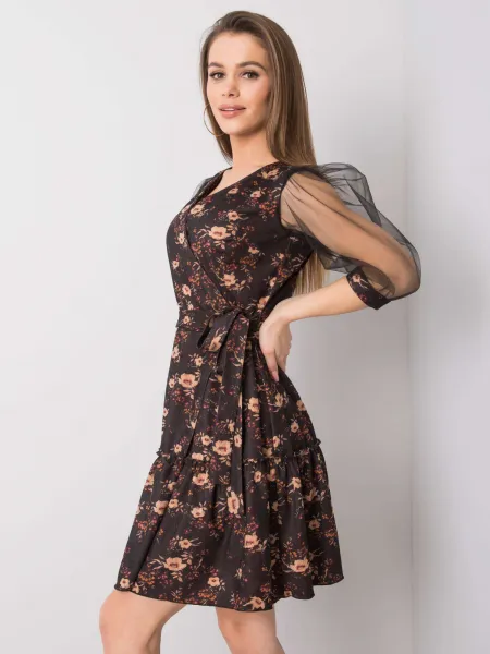Dress-LK-SK-508378.31P-black-beige