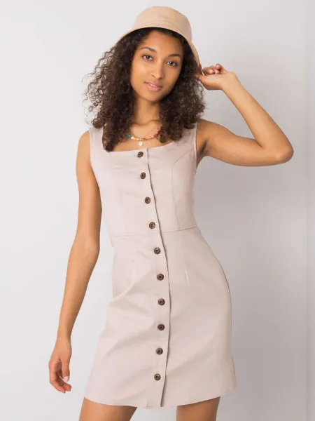Dress-LK-SK-508246.13P-beige