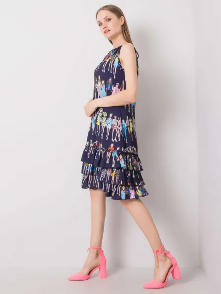 Dress-CHA-SK-0834.90P-navy blue