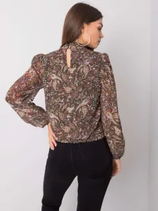 Blouse-D50039F11031A-dark green
