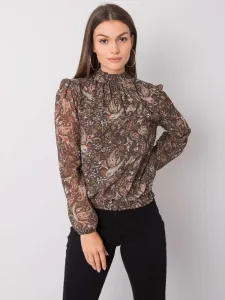 Blouse-D50039F11031A-dark green