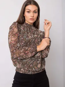 Blouse-D50039F11031A-dark green
