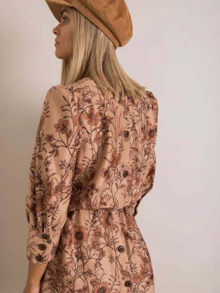 Dress-LK-SK-508143.72P-light brown