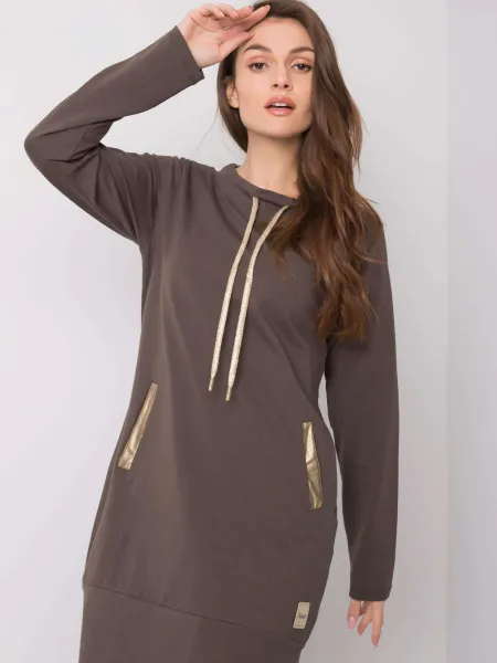Dress-RV-SK-6067.15X-Dark khaki