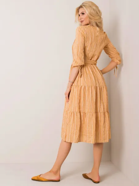 Dress-LK-SK-508005.07P-dark yellow