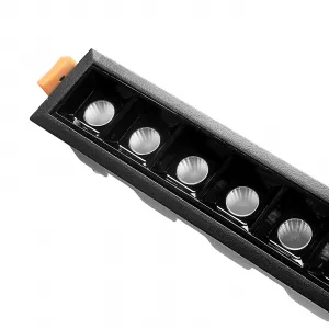 DECOREUM Zapustená lineárna LED lampa 30W 4000K čierna JDL-15T