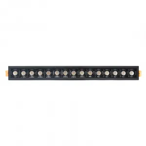 DECOREUM Zapustená lineárna LED lampa 30W 4000K čierna JDL-15T