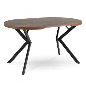 JAKS Okrúhly rozkladací stôl 90 - 190 cm rustikálny dub Lugo