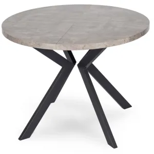 JAKS Okrúhly rozkladací stôl 90 - 190 cm betón Lugo
