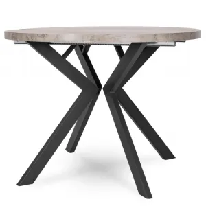 JAKS Okrúhly rozkladací stôl 90 - 190 cm betón Lugo