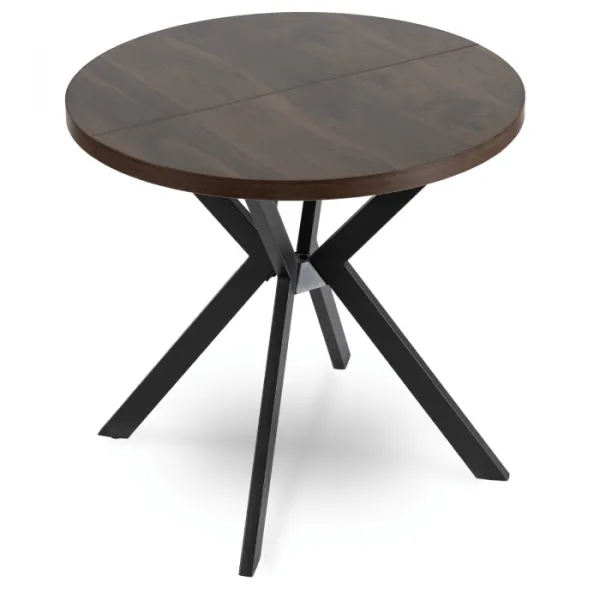 JAKS Okrúhly rozkladací stôl 80 - 160 cm orech Dorian
