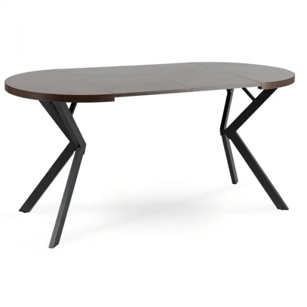 JAKS Okrúhly rozkladací stôl 80 - 160 cm orech Dorian