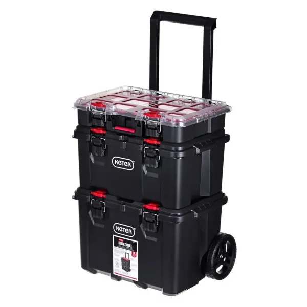 Box Keter® 250927 Stack´n´roll mobilný systém, 525x411x694 mm, na náradie