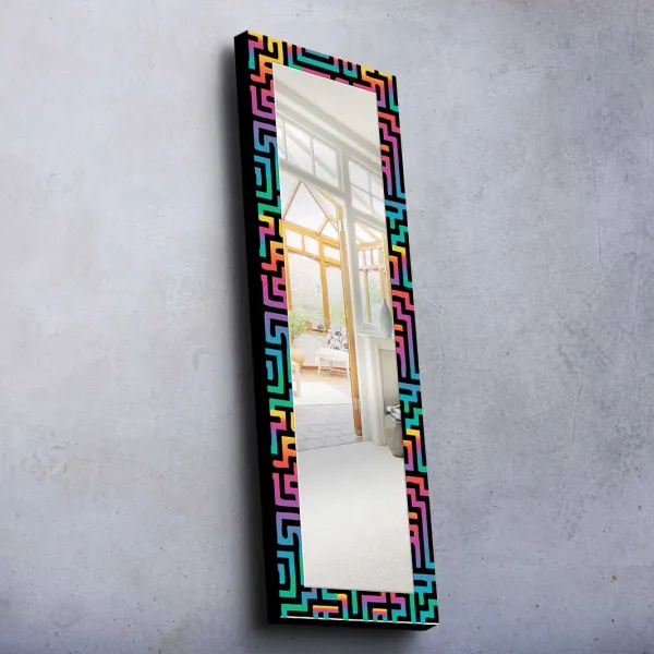 ASIR Dekoratívne zrkadlo VIRTUÁLNY NEON 40 x 120 cm