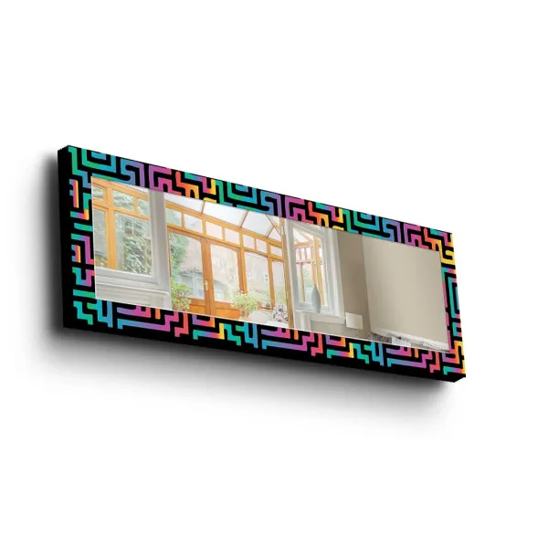 ASIR Dekoratívne zrkadlo VIRTUÁLNY NEON 40 x 120 cm