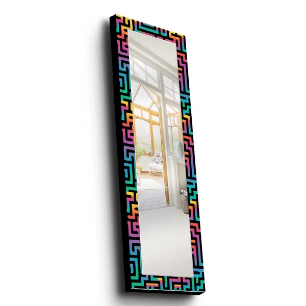 ASIR Dekoratívne zrkadlo VIRTUÁLNY NEON 40 x 120 cm