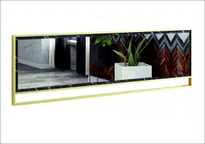Decorative Chipboard Mirror Polka 2 - Black