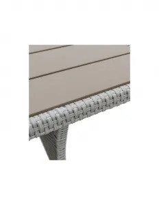 Set záhradného nábytku STOKHOLM G1099 + stôl v šedej farbe