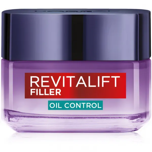 L’Oréal Paris Revitalift Filler Oil Control denný pleťový krém pre mastnú a zmiešanú pleť 50 ml