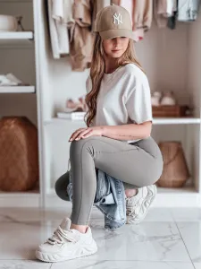 Dámske športové legíny FITTATO, tmavosivé
