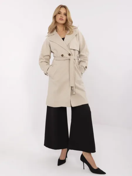 Coat TW-PL-BI-2309.86-beige