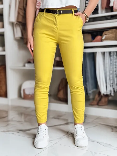 Dámske slim fit nohavice LINESKA s opaskom