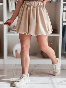 Dámska mini sukňa PUFFELLA, svetlobéžová