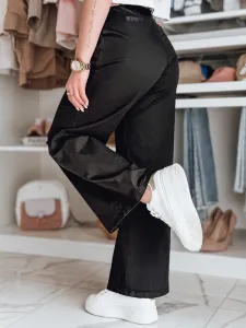 Dámske nohavice wide leg MOBISKA čierne