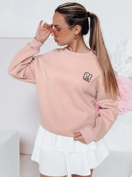 Dámska oversize mikina s výšivkou
