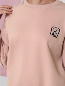 Dámska oversize mikina s výšivkou